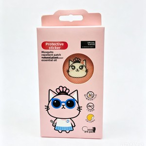 Patchs d'aromathérapie aux huiles essentielles végétales en papier, motif chat de dessin animé, répulsif <span class=keywords><strong>anti</strong></span>-moustiques portable pour bébés - Product Image 5