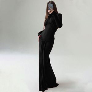 Tissu satiné élastique italien, belle robe pour femmes, robe longue de soirée en satin moulante, robes élégantes pour femmes - Product Image 1