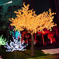 Lampe à DEL pour arbre d'érable artificiel avec feuilles d'automne blanc chaud pour l'intérieur et l'extérieur, le jardin et le parc.