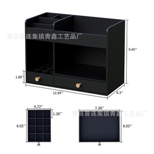<b>Makeup</b> Organizer Desktop Storage <b>Box</b> With Drawers 2 Tier Cosmetic Rack For Dressing Table Skincare Product Storage - Product Image 4