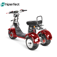 Nouveau Style Trottinette Tricycle Électrique 3 Roues Certifiée CE Vitesse Maximale 45 km/h Autonomie 35-45 km