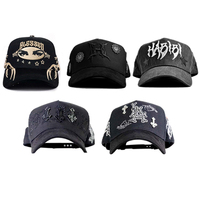 Nouveau design, casquettes en daim et satin de haute qualité, broderie 3D, 100% originales, casquettes 5 panneaux, casquettes vierges, vente en gros