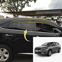 Visière de fenêtre d'injection Pickup Vent Weather Shield Deflector Wind Breaker Rain Guard pour TOYOTA HARRIER XU60 2013-2020