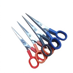 Ciseaux à cheveux ultra-légers 5,5 pouces économiques pour droitiers, manche court, lame convexe en acier, manche en plastique, prix abordable pour salon - Product Image 4