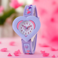 Montre à quartz 3D en silicone personnalisée en forme de cœur, colorée, pour le sport, idéale pour le quotidien et comme cadeau – Nouveauté Fenyi en gros