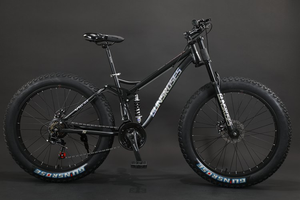 دراجة ثلج للرجال من الفولاذ الكربوني 26 بوصة 7 سرعات 26 إطار طويل للغاية دراجة جبلية مروحية كبيرة تتميز بسبائك الألومنيوم - Product Image 2