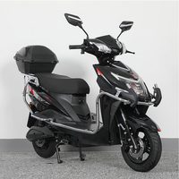 Scooter électrique à LED, moto colorée, vitesse élevée 50 km/h, batterie lithium 72V, cyclomoteur