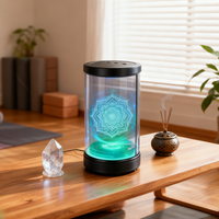 Mini écran cylindrique holographique 3D de 6 pouces, interaction IA, luminosité 500 cd, angle de vision 170°, publicité intérieure Holobox OEM 1