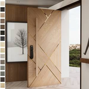 Puerta Exterior de Madera de Estilo Americano Moderno para Hotel, Puerta Principal de Madera Sólida, Puertas Exteriores para Casa - Product Image 5