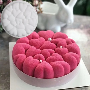 Moule à gâteau en forme de cœur, moule en silicone, moule à gâteau pour dessert, moule à chocolat, outil de décoration, moule à gelée, moule à pâtisserie pour la cuisine - Product Image 1