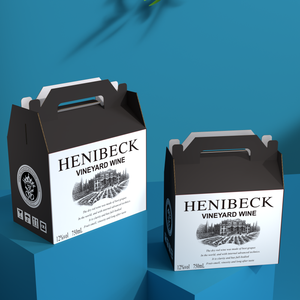 Nhà Máy Tùy Chỉnh 2/4/6 Chai Rượu Vang Bao Bì Hộp Bia Trái Cây Nước Giải Khát Sóng Giấy Carton Whisky Hộp Với Xử Lý - Product Image 4