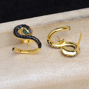 Accessoires DIY, pendentif serpent, support vide, 8-11 signes du zodiaque, serpent, argent S925, 5818, année du serpent, support vide pour boucles d'oreilles, fabrication de bijoux - Product Image 3