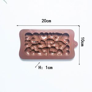 <b>Silicone</b> Hearts Molds 581 Chocolate Moulds - Valentine Candy Molds for Pudding, Dessert, Soap Making & <b>Baking</b> Utensils - Product Image 2