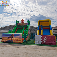 Toboggan gonflable en PVC personnalisé pour adultes et enfants, pour utilisation en jardin, de taille géante