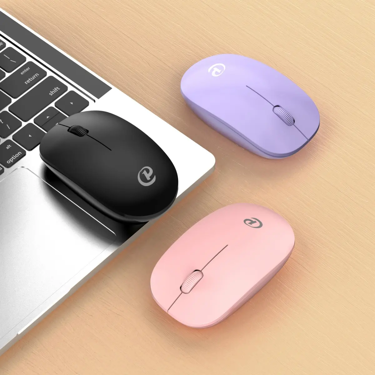 Souris sans fil 2.4G, vente en gros d'usine, OEM, bureau personnalisé