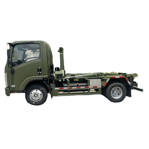 Isuzu <span class=keywords><strong>Skip</strong></span> truk pengangkut 4-6m pickup, sistem pengangkat kait untuk limbah/Konstruksi, Euro 5 mesin Diesel - Product Image 1