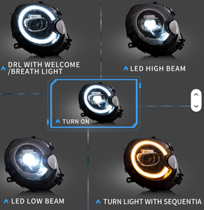 Conjunto de faros LED WELIFTRICH para Mini Cooper R55 R56 R57 R58 R59 S Clubman 2007-2015, conectar y usar - Product Image 3