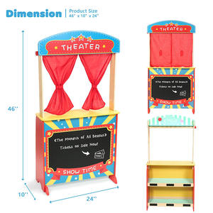 Legno Deluxe bambini fantoccio Theatre giocattolo doppia faccia Lemonade Stand e <span class=keywords><strong>teatro</strong></span> di marionette per bambini - Product Image 2