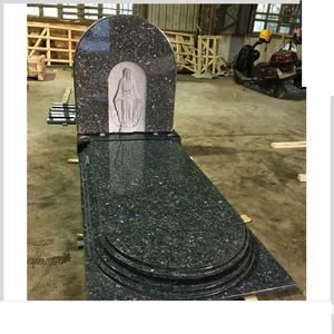 Надгробия из черного гранита в европейском стиле, современные надгробия из мрамора для кладбища - Product Image 3