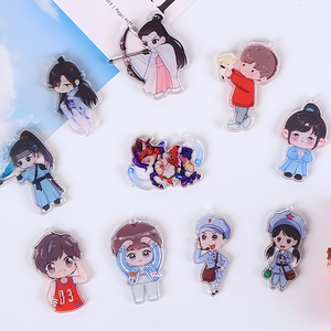 Trung Quốc Nhà Máy Thực Hiện Tùy Chỉnh Thiết Kế Số Lượng Nhỏ <span class=keywords><strong>Acrylic</strong></span> Móc Chìa Khóa Nhựa Mặt Dây Chuyền Cầu Vồng Laser Quyến Rũ Tùy Chỉnh <span class=keywords><strong>Acrylic</strong></span> Keychain - Product Image 1