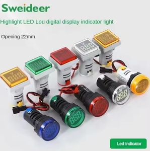 Suowei Led Mini Điện áp <span class=keywords><strong>Meter</strong></span> Power chỉ số ánh sáng tín hiệu ánh sáng hiển thị kỹ thuật số 220V thông tư hiện tại <span class=keywords><strong>Meter</strong></span> Hertz <span class=keywords><strong>Meter</strong></span> - Product Image 2