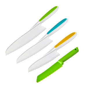 Cuchillo de Cocina de Plástico Resistente y Ecológico para Niños, Cuchillo de Juguete para Hornear <span class=keywords><strong>Pan</strong></span> y Pasteles, para Educación Temprana en el Jardín de Infancia - Product Image 1