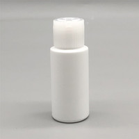 Flacon cylindrique compressible en PEHD de 30 ml (1 oz) avec bouchon à vis et embout applicateur sérigraphié pour huile capillaire et lotion