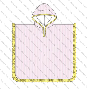 Robe de plage en seersucker assortie pour sœurs, serviette de plage d'été, maillot de bain à capuche, ensemble assorti - Product Image 2