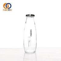 Botol Kaca Bulat Kosong 12oz 350ml 360ml untuk Saus Cabai, Saus Tomat, Minuman, Jus, Wadah Minuman dengan Tutup Sekrup