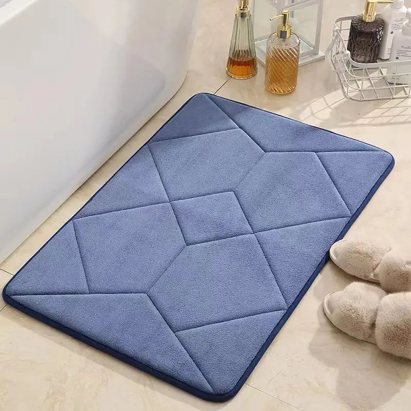 New design antislip foot washable memory foam rug star bath matS with wholesale price rug