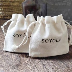 High Quality Customized Promotional Natural Cotton Drawstring Dust <b>Bag</b> Ribbon <b>Strings</b> for Packaging Gift <b>Bags</b> - Product Image 1