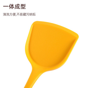 Spatule en silicone antiadhésive de qualité alimentaire, résistante aux hautes températures, ustensile de cuisine pour la friture, le mélange et la cuisson - Product Image 4