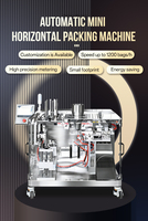 Hochwertige Vollautomatische Mini 3-Stationen Horizontale Verpackungsmaschine Beutelverpackungsmaschine für Granulate