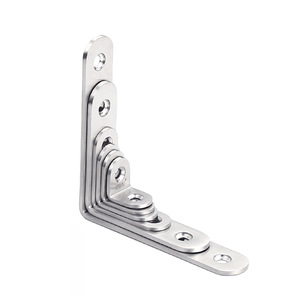 Support d'angle en acier inoxydable à 90 degrés en forme de L pour fixation de meubles - Product Image 1