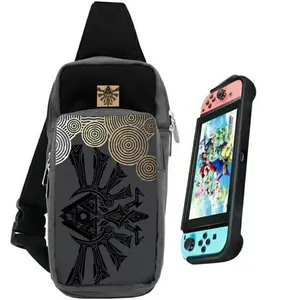 Produk baru untuk Nintendo Switch The Legend Of Zelda Tears Of The Kingdom Crossbody tas penyimpanan casing bahu konsol Game NS