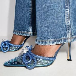 Pumps à paillettes et strass 8CM/11CM, chaussures de luxe pour femmes, talons pour femmes - Product Image 3