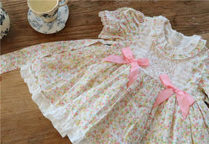 FL65 moda estiva bambina abito spagnolo pizzo blu Tulle all'ingrosso <span class=keywords><strong>abbigliamento</strong></span> per bambini 2-7 anni - Product Image 6