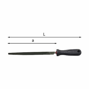 Usag 990 M Pe Lima Plana de 250 mm, Corte Doble, Grado Bastard, Borde Cónico Industrial para Metal y Carpintería - Product Image 1