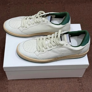 Sneakers GGBD in Vera Pelle di Oca Bianca, Antiscivolo e Comode, <span class=keywords><strong>Scarpe</strong></span> da Skateboard Stile Golden Dirty - Product Image 3