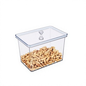 Boîte de rangement alimentaire <span class=keywords><strong>vide</strong></span> transparente personnalisée GY, boîte en plastique avec couvercle hermétique 9L sans BPA pour confiserie, mariage - Product Image 2