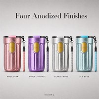 Nouvelle tasse à café et bouteille d'eau isothermes en titane pur – Coffret cadeau portable haut de gamme pour les cadeaux d'affaires et les fêtes
