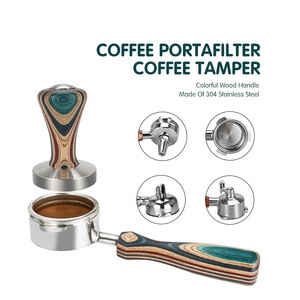 Barista Tools Cafe Coloré Bois 53mm 58mm Poudre Marteau pour <span class=keywords><strong>Delonghi</strong></span> Café Accessoires Tamper 51mm - Product Image 6