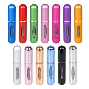 Mini taşınabilir 5ml 8ml 10ml alüminyum parfüm <span class=keywords><strong>Atomizer</strong></span> seyahat doldurulabilir boş renkli tarzı şişe adedi 100 adet - Product Image 1