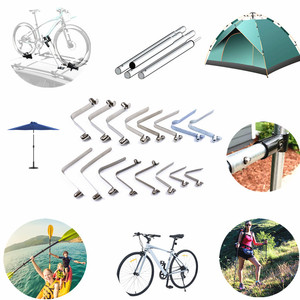 공장 도매 빠른 부착 버튼 클립 잠금 V 자형 버튼 텐트 폴 클램프 푸시 버튼 스프링 클립 단일 중공 핀 - Product Image 6