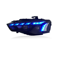 Conjunto de Faros Delanteros Bi-LED de Repuesto para Audi A5 2012-2016 con Señal de Giro Dinámica Secuencial DRL