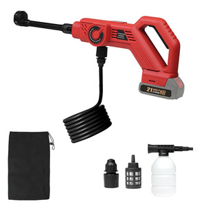 Pistolet lave-auto à batterie lithium 21 volts, haute pression, portable, pour le nettoyage des véhicules, avec accessoires - Product Image 1