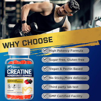 Gummies de créatine monohydrate aux baies mélangées Kangmao OEM ODM pour hommes et femmes, emballage en sachet de 5g, complément alimentaire pour la musculation et l'entraînement