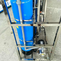Système de traitement d'eau potable 1000 LPH 2000 LPH avec filtre à sable, filtre à charbon, adoucisseur, prétraitement et membrane RO 4040