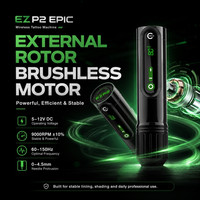 Máquina de Tatuar Inalámbrica EZ P2 EPIC, Batería de 5000 mAh, Pluma Rotatoria para Tatuajes, Carrera de 3.5 mm y 4.5 mm, para Artistas Profesionales del Tatuaje