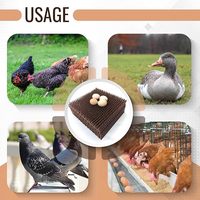 Doublures de Nid de Poule en Plastique Lavables et Personnalisables pour Poulailler, Tapis de Nid de Poule
